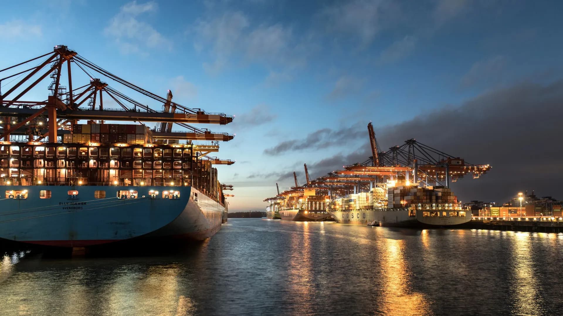 Container terminal at Rotterdam